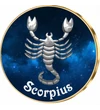 Scorpion, medalie zodiac, ambalată exclusiv 
