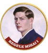 // 50 cenţi, Regele Mihai I, monedă, CuNi, UE, 2002-2019 // Mihai I a fost ultimul monarh al Regatului Român. A urcat pe tron la vârsta de şase ani, ulterior a fost înlocuit de tatăl său, Carol al II-lea. În anul 1940 a revenit la tron şi a fost rege până