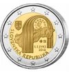  2 euro,Harta Slovaciei,stemă, 2018 Slovacia