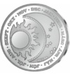 medalie din argint, Ajunul Anului Nou - Calendar din argint, argint de 999/1000, , 