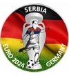 CE de Fotbal, Serbia, 10 euro, argint