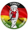 CE de Fotbal, Turcia, 10 euro, argint
