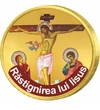 Minunile lui Iisus, Răstignirea lui Iisus - monedă pictată, 50 cenţi, UE