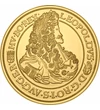Împăratul Leopold I, ducat de aur în replică, placată cu aur