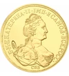 Ecaterina a II-a, 10 ruble de aur în replică, placată cu aur