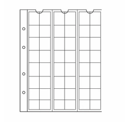 NUMIS Filă de album, diametrul maxim 17mm