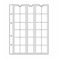 NUMIS Filă de album, diametrul maxim 25mm