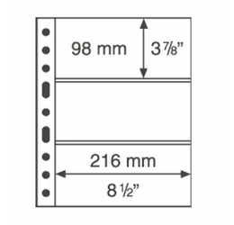 GRANDE file de album, bancnote, 3 buzunare