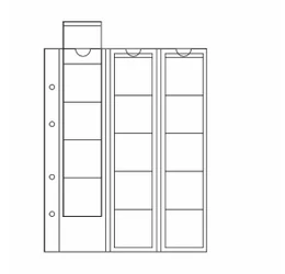 OPTIMA file de album pentru 15 monede