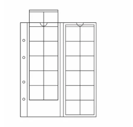 OPTIMA file de album pentru 24 monede