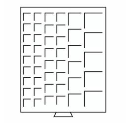 Tavă pentru păstrarea mon., 45 dif. mon.