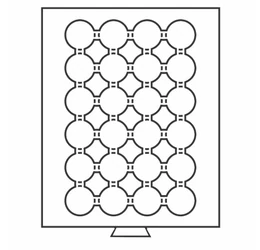Tavă pt. păstrarea mon., 24 x O 34 mm