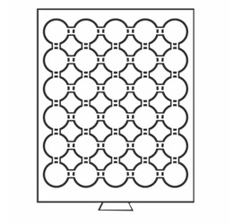 Tavă pt. păstrarea mon., 30 x O 32 mm 
