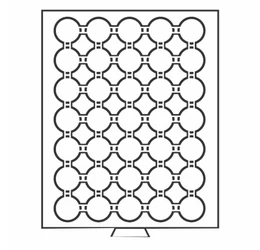 Tavă pt. păstrarea mon., 35 x O 29 mm 