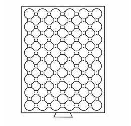 Tavă pt. păstrarea mon., 48 x O 21,5 mm 
