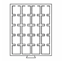 Tavă pt. păstrarea mon., capsule QUADRUM