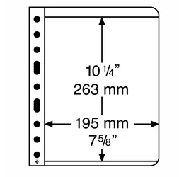 VARIO filă de album, 1 buzunar