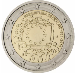 Steagul Uniunii Europene - 30 de ani, 2 euro, Germania, 2015