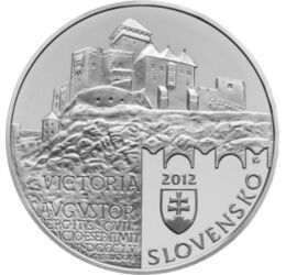 20 euro, Cast. Trenčin, Ag, bu, 2012 Slovacia