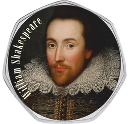50 pence, William Shakespeare Marea Britanie