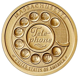 Inovatori americani -Massachusetts, Telefonul: invenţia lui Bell - 1 dolar, SUA, 2020