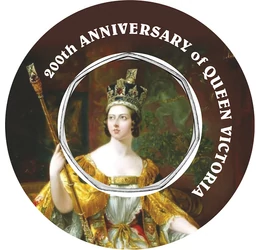 50 pence, Inel- monedă pictată,2012 Marea Britanie