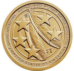 1dolar,Nativ-Serv.militar, 2021 SUA