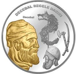 Decebal pl. cu aur piese de colecţie