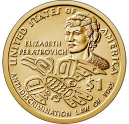  1 dolar,Elizabeth Peratrovich, 2020, SUA