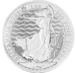 2 lire, Britannia, fineţe, , argint de 999/1000, 31,1 g, Marea Britanie, 2022