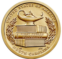 Inovatori americani - North Carolina, Prima universitate de stat din SUA, 1 dolar, SUA, 2021