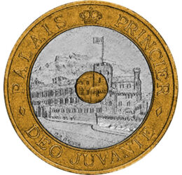 20 franci, Palatul princiar, AlBrNi, 9 g, Monaco, 1992-1997