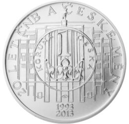 200 coroane, Banca Naţ. Cehă, prima coroană, , argint de 925/1000, 13 g, Republica Cehă, 2013
