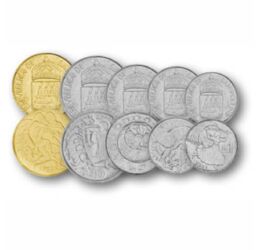 1, 2, 5, 10, 20, 50, 100, 200, 500, 1000 lire, ,  , 0, San Marino, 1973-1997