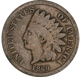 1 cent, Cap de indian, , cupru, nichel, 4,67 g, SUA, 1860-1864