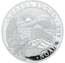 500 dram, Arca lui Noe, argint de 999/1000, 31,1  g, Armenia, 2022