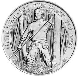 Prietenul lui Robin Hood, 2 lire, argint, Marea Britanie, 2022
