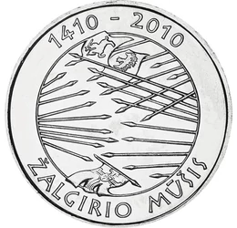 În memoria bătăliei de la Grünwald, 1 litas, Lituania, 2010
