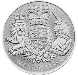 2 lire, Stemă, greutate, , argint de 999/1000, 31,1 g, Marea Britanie, 2022