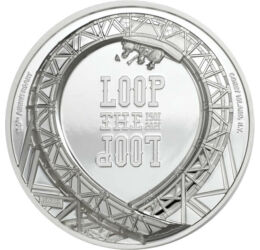 5 dolari, Roller coaster, argint de 999/1000, 31,1 g, Insulele Cook, 2021