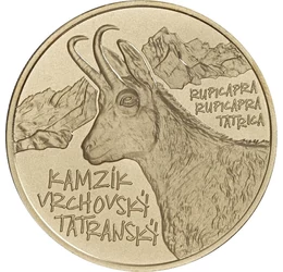Capra neagră din Munţii Tatra, 5 euro, Slovacia, 2022