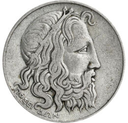 20 drahme, Poseidon, argint de 500/1000, 11,31 g, Grecia, 1930