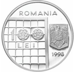  100 lei, CM Fotbal, Franţa, Ag, 1998, România