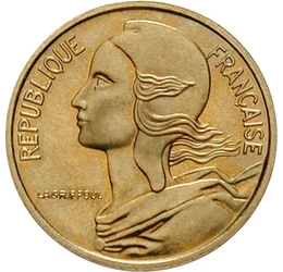  5 cenţi, 1966-2001, Franţa