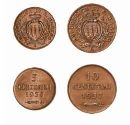 5,10 centesimi, ,  , 0, San Marino, 1935-1938