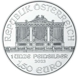1,5 euro, Filarmonicii din Viena, instrumente, argint de 999/1000, 31,1 g, Austria, 2023