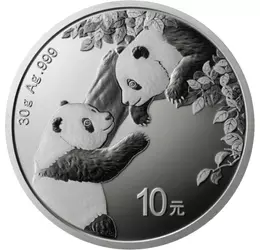 10 yuani, Ursuleţi panda, , argint de 999/1000, 30 g, China, 2023