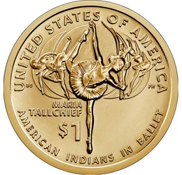1 dolar, Mari Tallchief, , cupru, nichel, 8,1 g, SUA, 2023