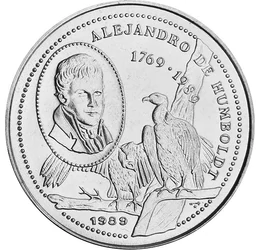 Alexander Humboldt, 25 centavo, Cuba, 1989