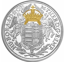 Talerul de argint al Mariei Terezia, replică pl. cu aur şi argint,1780